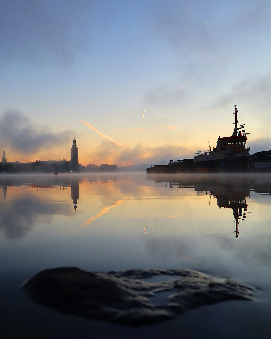Dimma över Stockholms stadshus