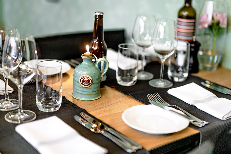 Dukat bord på Långholmens Wärdshus Dukat bord på Långholmens Wärdshus