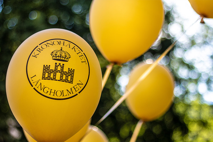 Festballonger på Långholmen Festballonger på Långholmen