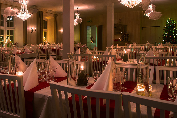 Julfest i festvåningen på Långholmen