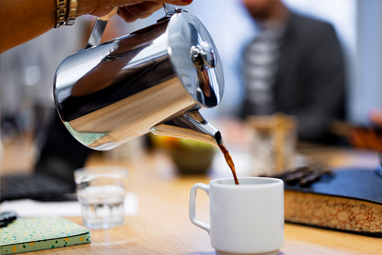 Kaffe vid konferens på Långholmen Kaffe vid konferens på Långholmen