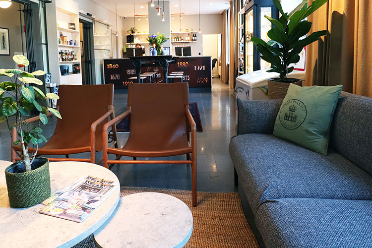Lobbyn på Långholmen hotell