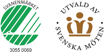 Logo Svanen och Svenska möten