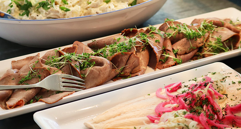 Buffemat, kött och fisk, på Långholmens Wärdshus