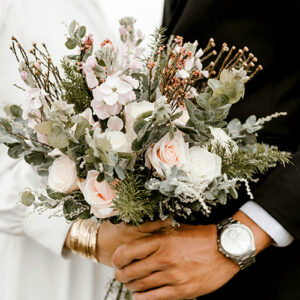 Vigsel med bröllopspar på Långholmen