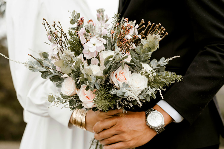 Vigsel med bröllopspar på Långholmen